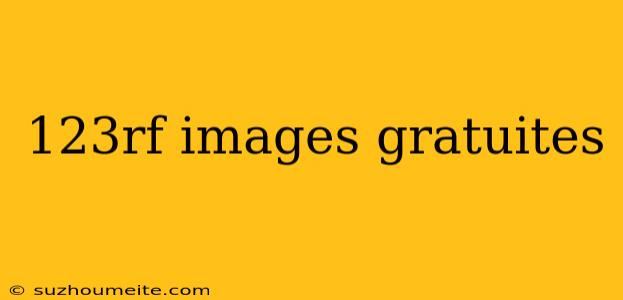 123rf Images Gratuites