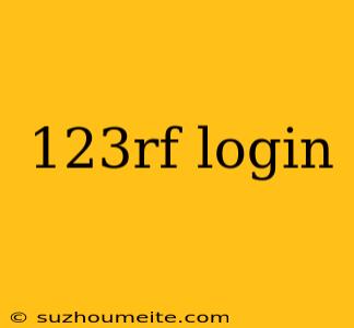 123rf Login