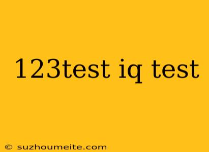 123test Iq Test