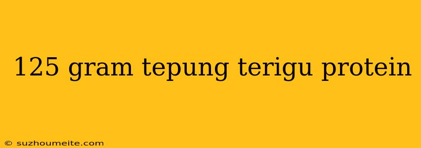 125 Gram Tepung Terigu Protein