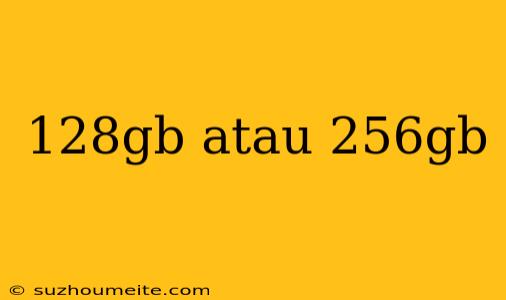 128gb Atau 256gb