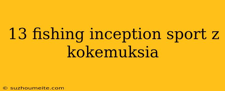 13 Fishing Inception Sport Z Kokemuksia