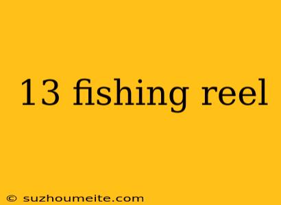 13 Fishing Reel