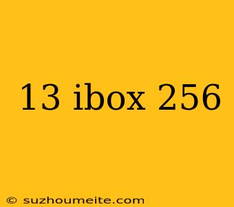 13 Ibox 256