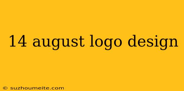 14 August Logo Design