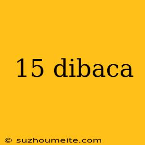 15 Dibaca