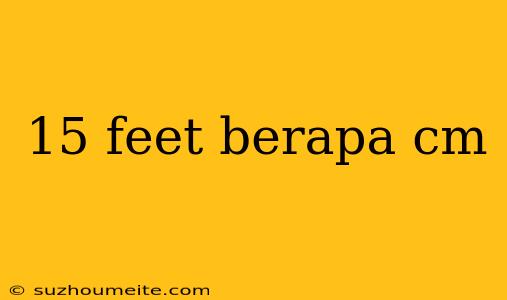 15 Feet Berapa Cm