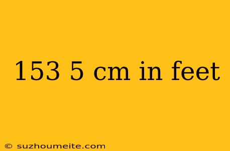 153 5 Cm In Feet