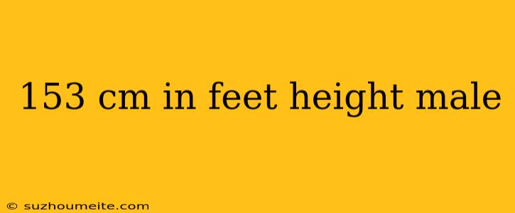 153 Cm In Feet Height Male