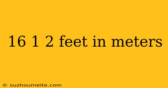 16 1 2 Feet In Meters