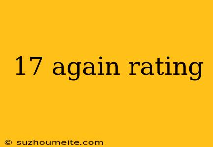 17 Again Rating