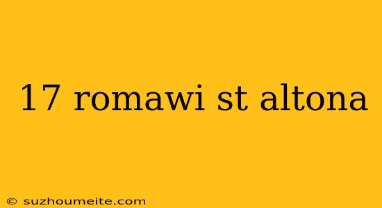 17 Romawi St Altona