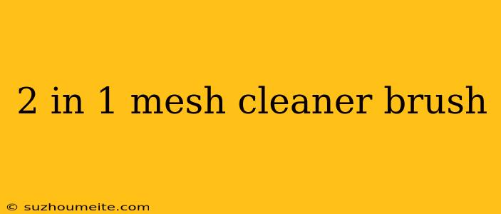 2 In 1 Mesh Cleaner Brush