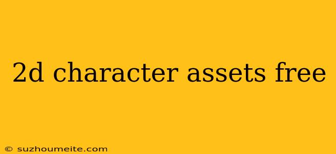 2d Character Assets Free