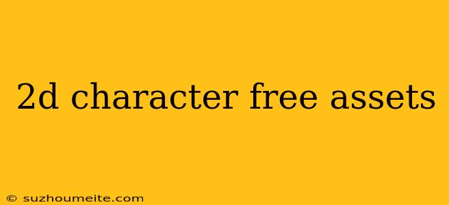 2d Character Free Assets