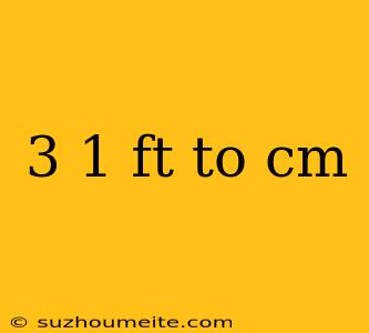 3 1 Ft To Cm