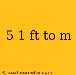 5 1 Ft To M