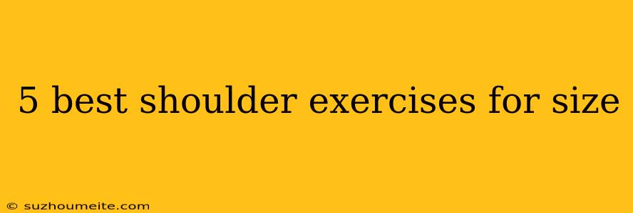 5 Best Shoulder Exercises For Size