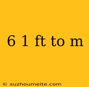 6 1 Ft To M