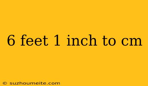 6 Feet 1 Inch To Cm