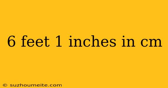 6 Feet 1 Inches In Cm