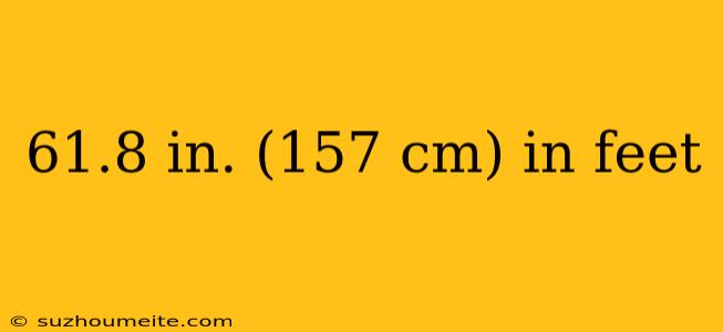 61.8 In. (157 Cm) In Feet