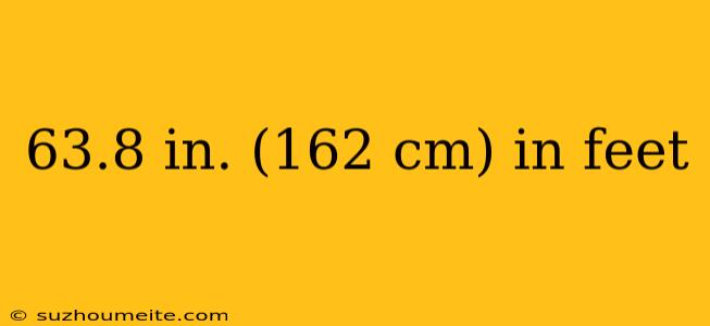 63.8 In. (162 Cm) In Feet