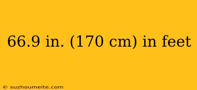 66.9 In. (170 Cm) In Feet