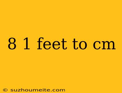 8 1 Feet To Cm