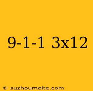 9-1-1 3x12