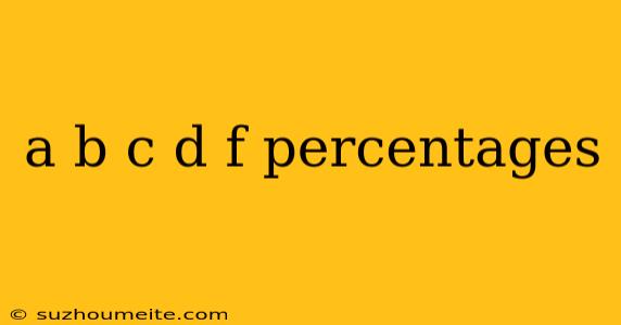 A B C D F Percentages