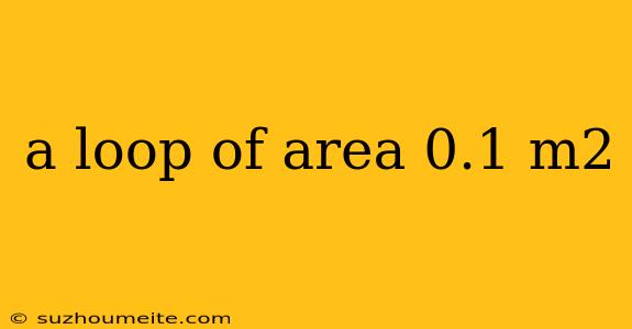 A Loop Of Area 0.1 M2