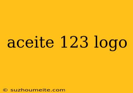 Aceite 123 Logo