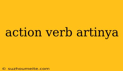 Action Verb Artinya