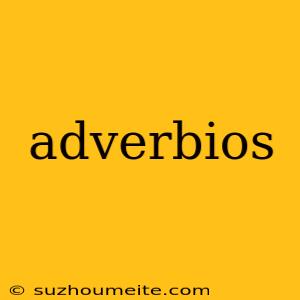 Adverbios