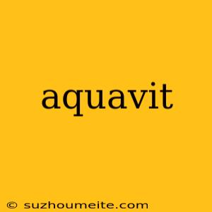 Aquavit