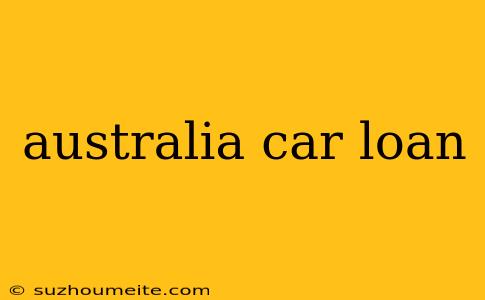 Australia Car Loan