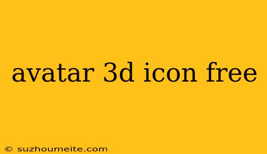 Avatar 3d Icon Free