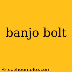 Banjo Bolt