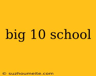 Big 10 School