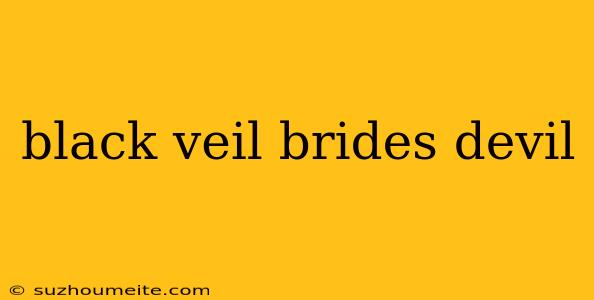 Black Veil Brides Devil